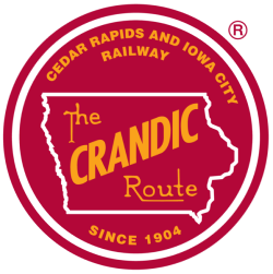 CRANDIC Rail - CRANDIC Route circle logo